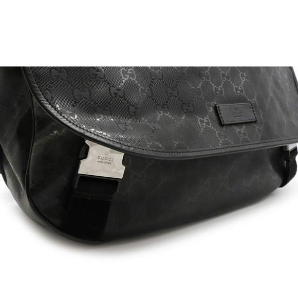 Gucci GG Implement Crossbody Messenger Bag Leather Black - Picture 9 of 9